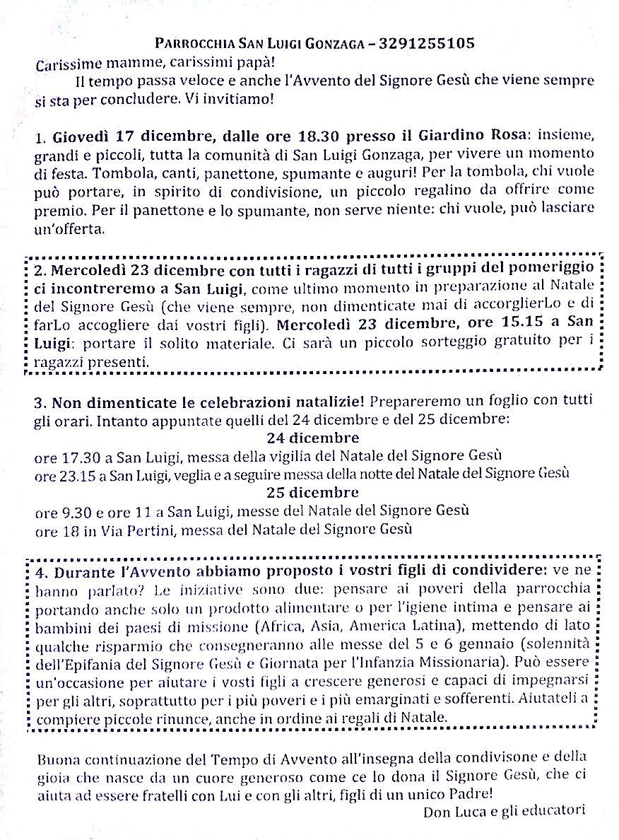 Avvisi Natale 2015