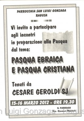 Pasqua ebraica e pasqua Cristiana Pasqua ebraica e pasqua Cristiana