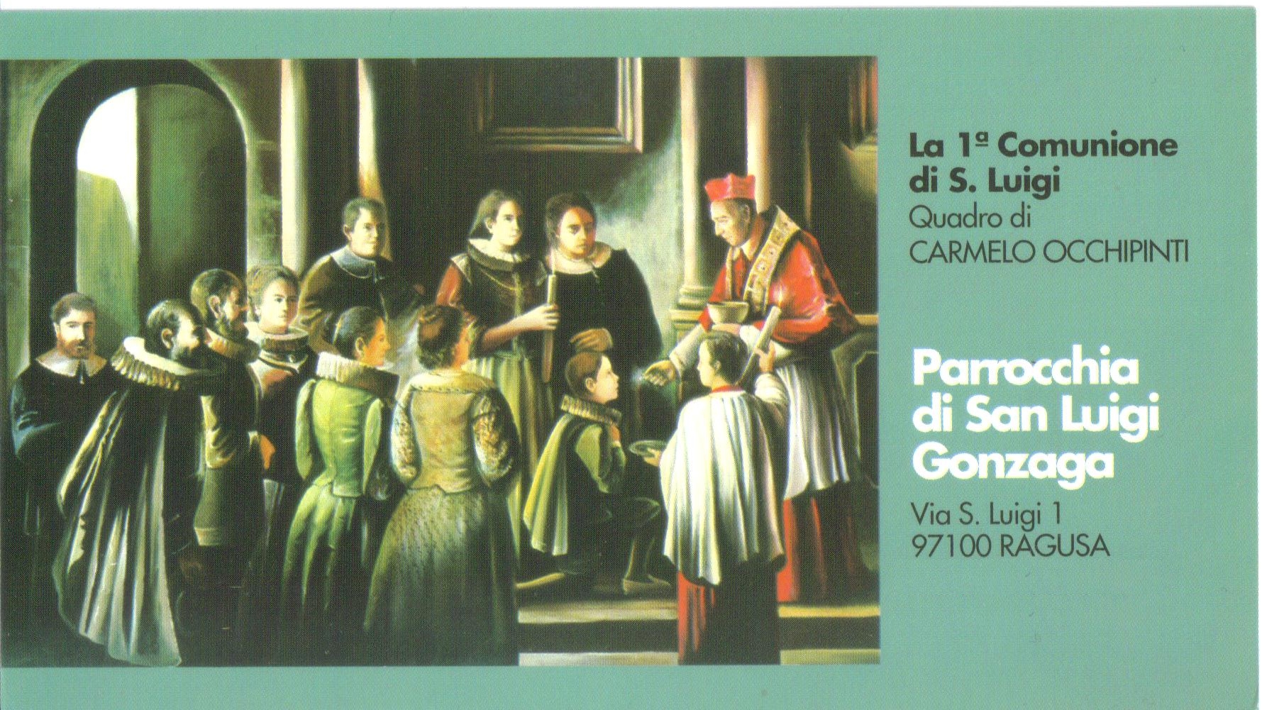 La comunione di San Luigi Gonzaga La comunione di San Luigi Gonzaga